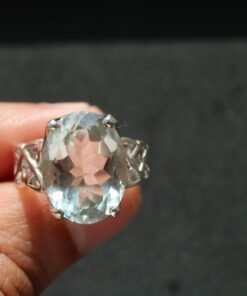 Prasiolite | Green Amethyst Ring | 925 Sterling Silver