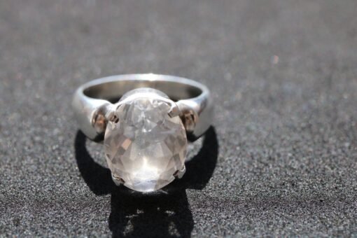 Clear Quartz Ring | 925 Sterling Silver - Image 2