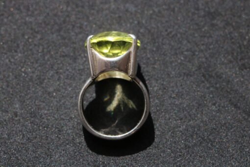 Lemon Quartz Ring 925 Sterling Silver - Image 4