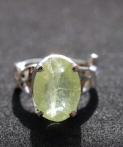 Lemon Quartz Ring 925 Sterling Silver