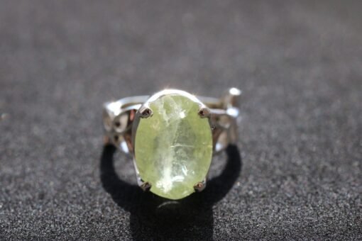 Lemon Quartz Ring 925 Sterling Silver