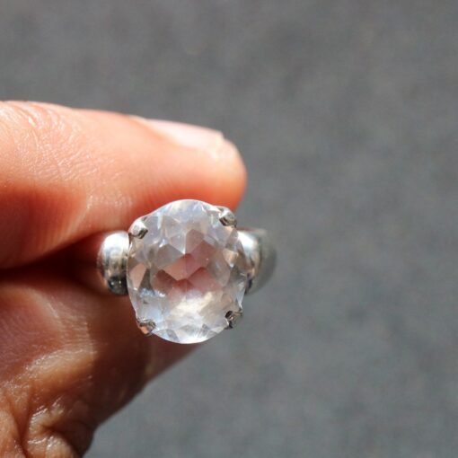 Clear Quartz Ring | 925 Sterling Silver