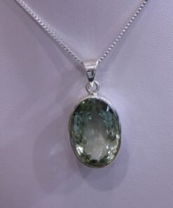 Prasiolite | Green Amethyst Pendant | 925 Sterling Silver