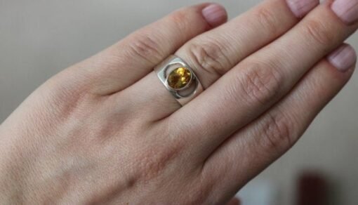 Yellow Topaz Ring| Imperial Topaz | 925 Sterling Silver - Image 5