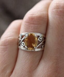 Citrine Ring | 925 Sterling Silver Ring
