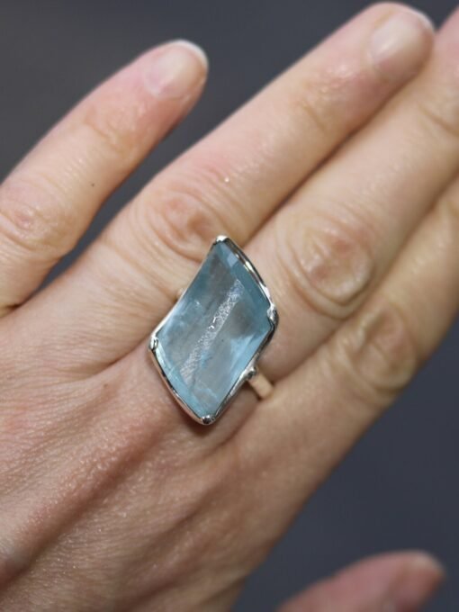 Aquamarine Ring | 925 Sterling Silver