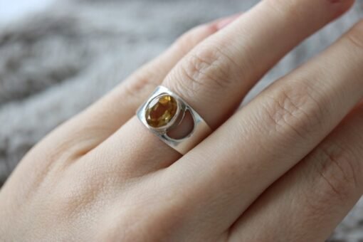 Yellow Topaz Ring| Imperial Topaz | 925 Sterling Silver - Image 7