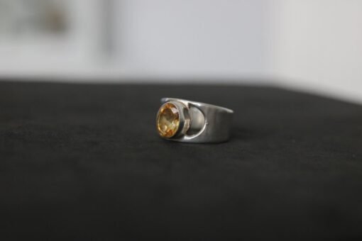 Yellow Topaz Ring| Imperial Topaz | 925 Sterling Silver - Image 4