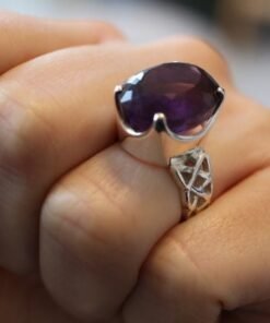 Amethyst Ring 925 Sterling Silver