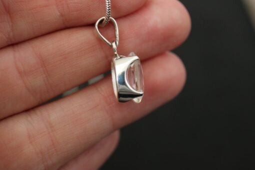 Clear Quartz Pendant 925 Sterling Silver - Image 3