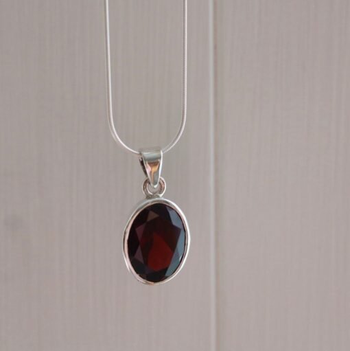 Garnet Pendant | 925 Sterling Silver - Image 3