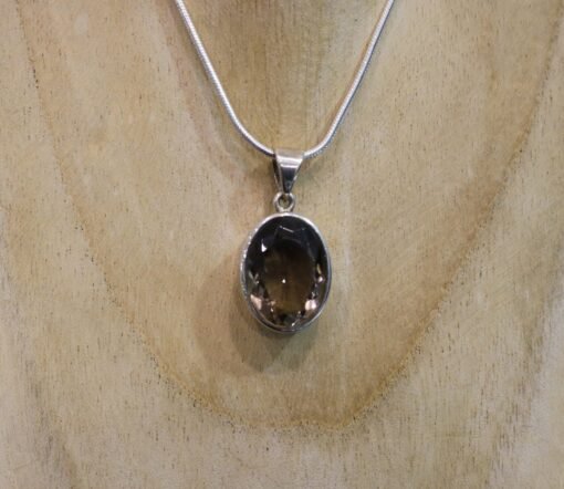Smoky Quartz Pendant | 925 Sterling Silver