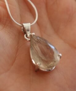 Rutilated Quartz Pendant in 925 Sterling Silver casing