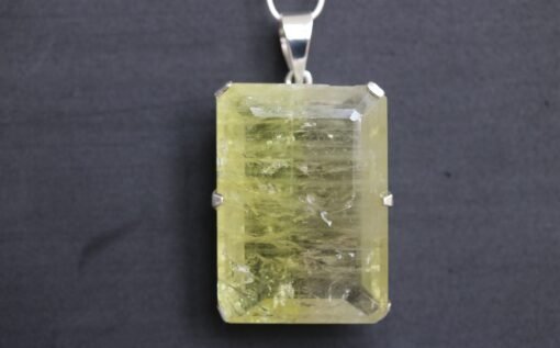 Aquamarine Pendant 925 Sterling Silver