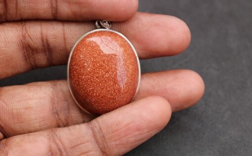 Sunstone Pendant |  925 Sterling Silver