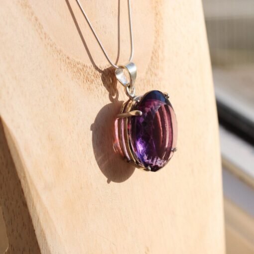 Amethyst Pendant 925 Sterling Silver
