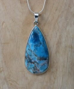 Blue Apatite Pendant 925 Sterling Silver