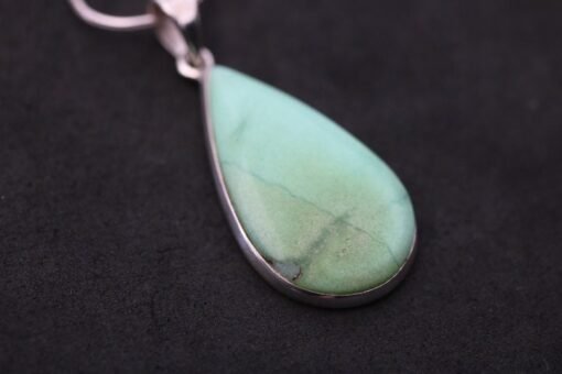 Gaspeite Pendant | 925 Sterling Silver
