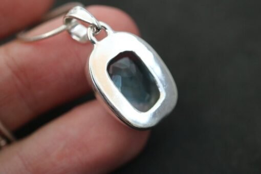 Blue Topaz Pendant 925 Sterling Silver - Image 6