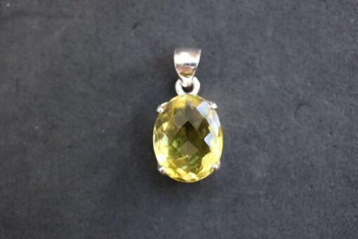 Lemon Quartz Pendant | 925 Sterling Silver - Image 5